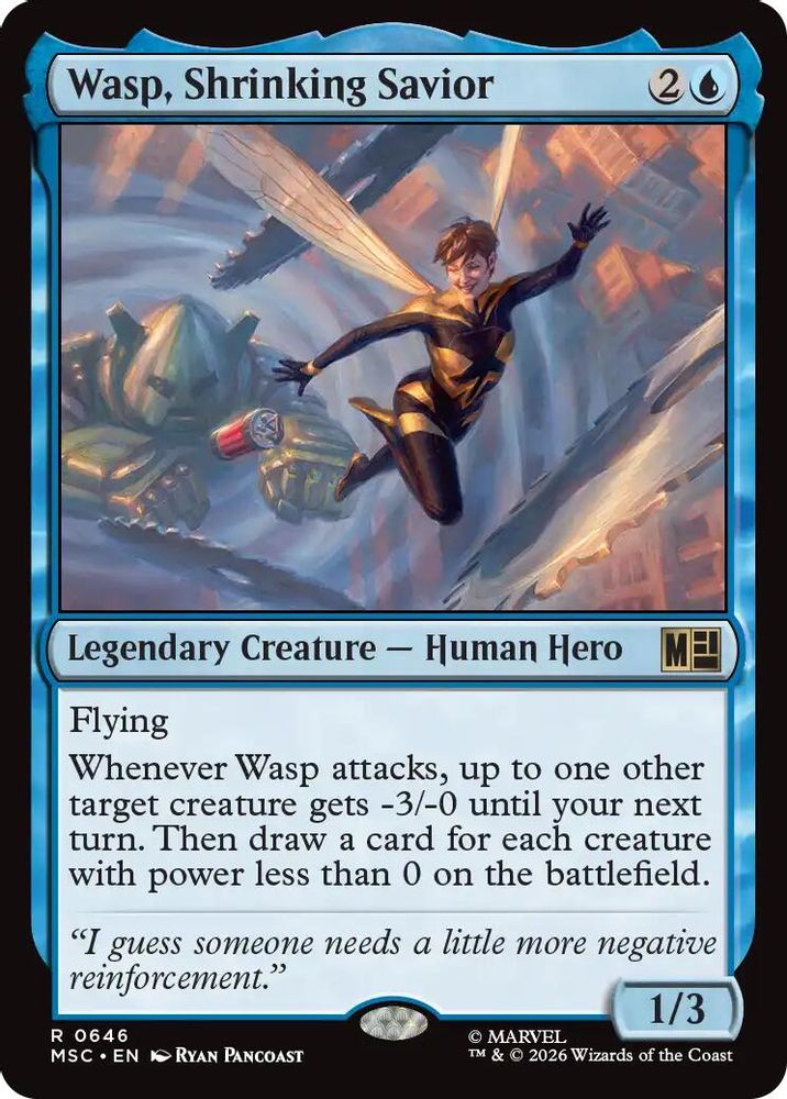 Wasp, Shrinking Savior · 646 · Commander: Marvel Super Heroes · Non-foil