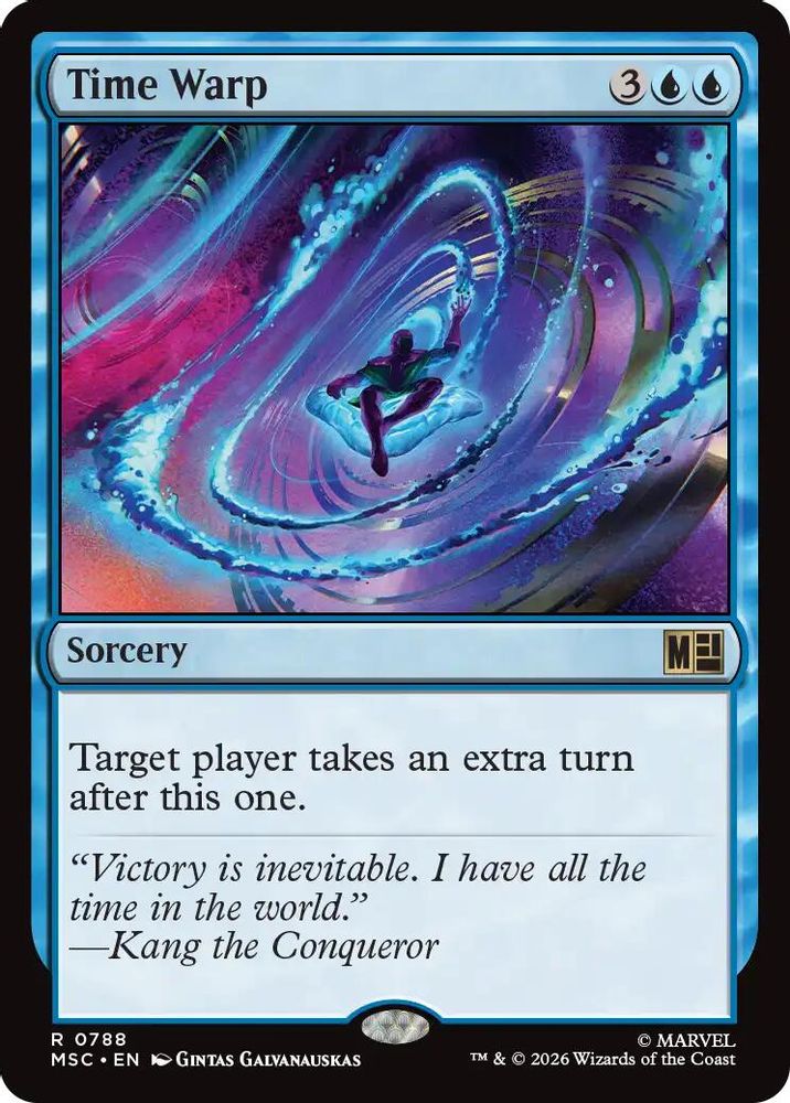 Time Warp · 788 · Commander: Marvel Super Heroes · Foil