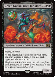 Green Goblin, Back for More · 657 · Commander: Marvel Super Heroes · Non-foil