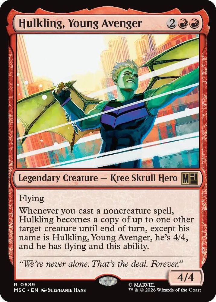 Hulkling, Young Avenger · 689 · Commander: Marvel Super Heroes · Non-foil