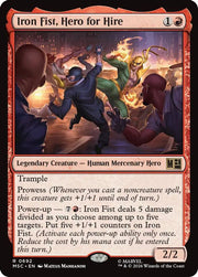 Iron Fist, Hero for Hire · 692 · Commander: Marvel Super Heroes · Foil