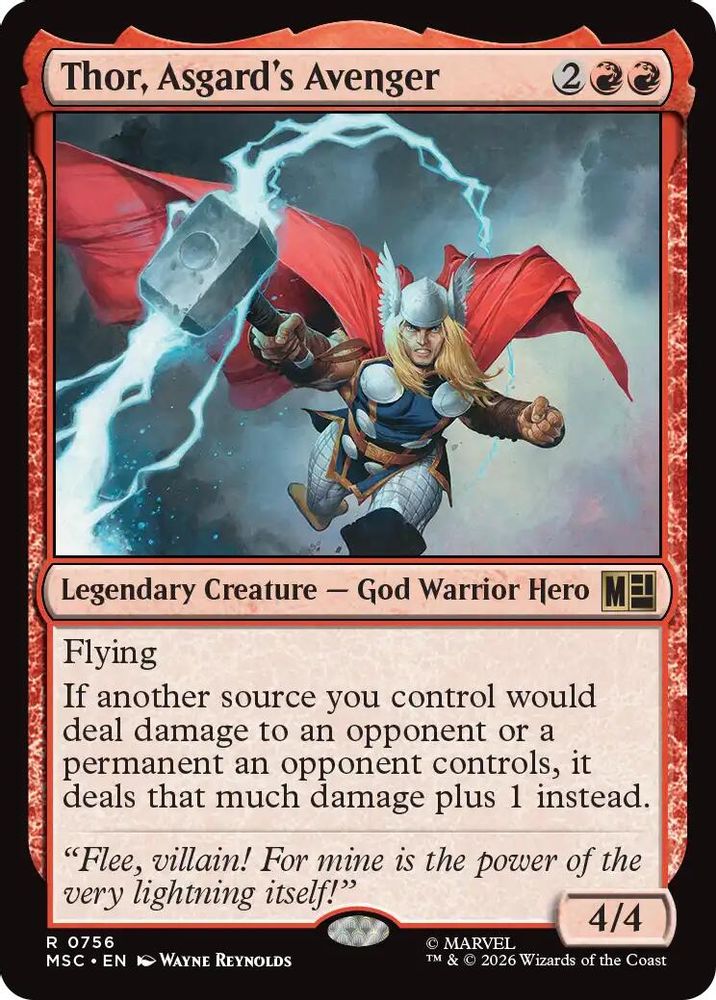 Thor, Asgard's Avenger · 756 · Commander: Marvel Super Heroes · Foil