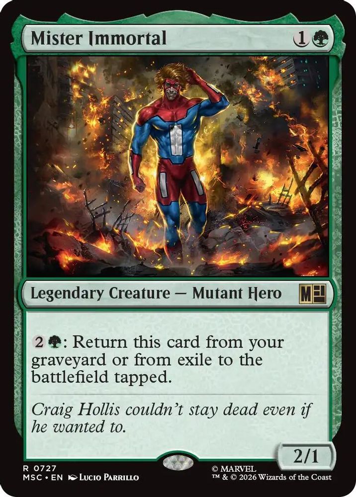 Mister Immortal · 727 · Commander: Marvel Super Heroes · Non-foil