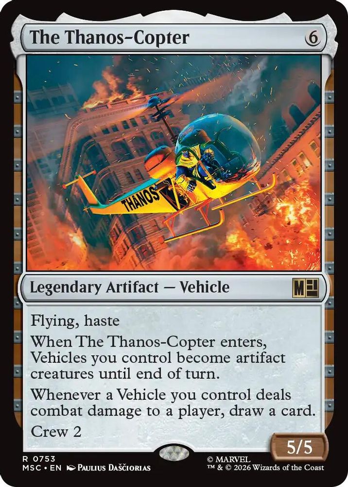 The Thanos-Copter · 753 · Commander: Marvel Super Heroes · Non-foil