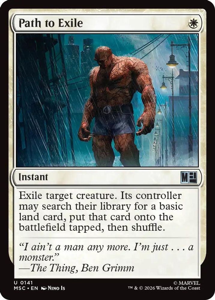 Path to Exile · 141 · Commander: Marvel Super Heroes · Surge Foil