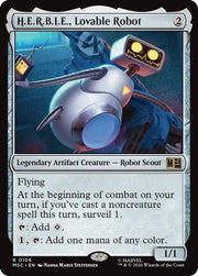 H.E.R.B.I.E., Lovable Robot · 106 · Commander: Marvel Super Heroes · Surge Foil