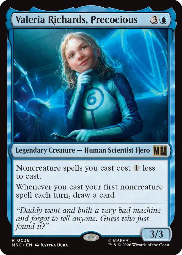 Valeria Richards, Precocious · 38 · Commander: Marvel Super Heroes · Surge Foil