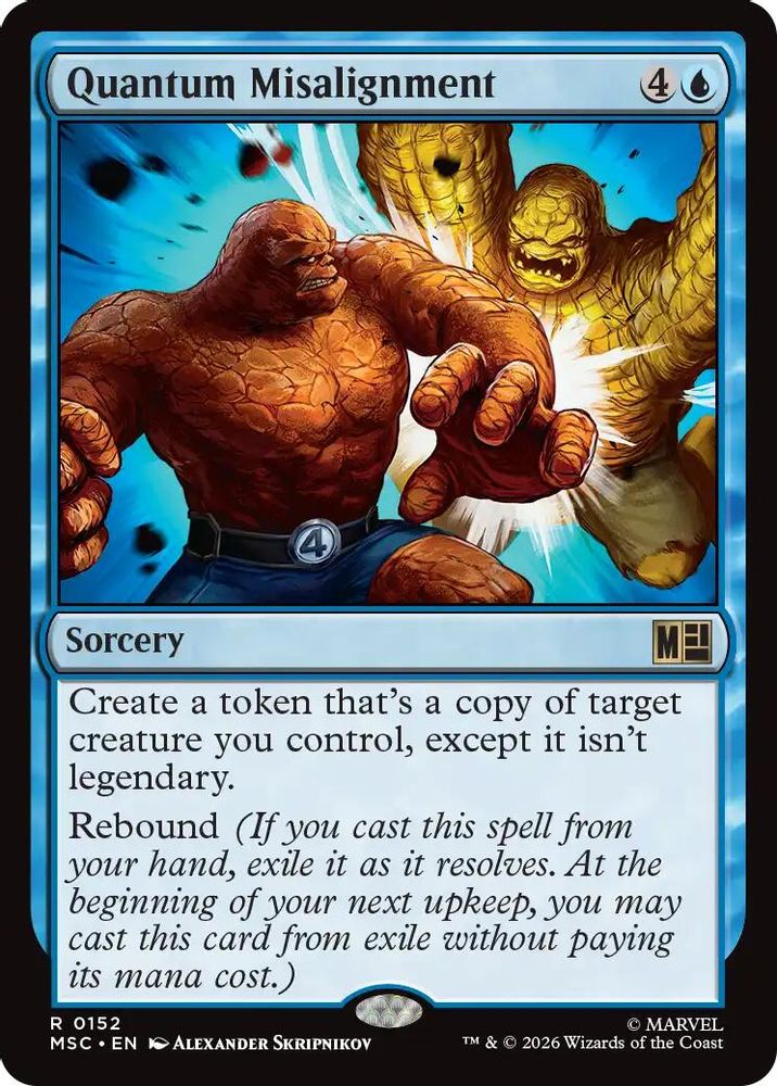Quantum Misalignment · 152 · Commander: Marvel Super Heroes · Surge Foil