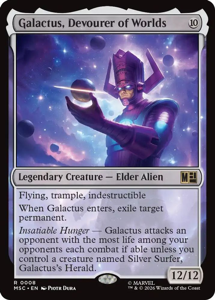 Galactus, Devourer of Worlds · 8 · Commander: Marvel Super Heroes · Surge Foil