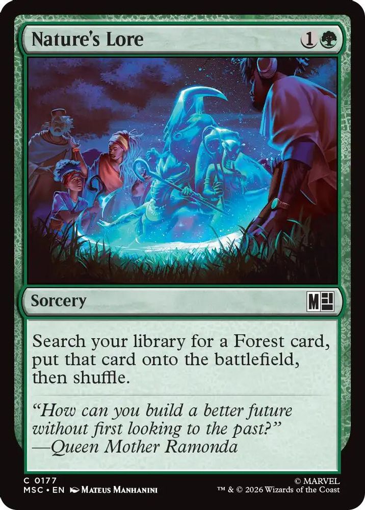 Nature's Lore · 177 · Commander: Marvel Super Heroes · Surge Foil