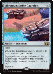 Vibranium Strike Gauntlets · 118 · Commander: Marvel Super Heroes · Surge Foil