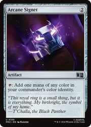 Arcane Signet (0194) · 194 · Commander: Marvel Super Heroes · Surge Foil