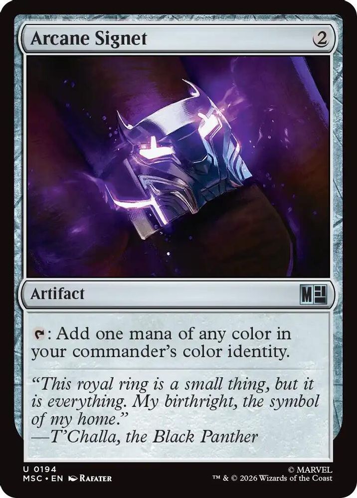 Arcane Signet (0194) · 194 · Commander: Marvel Super Heroes · Surge Foil