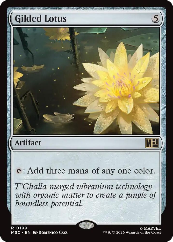 Gilded Lotus · 199 · Commander: Marvel Super Heroes · Surge Foil