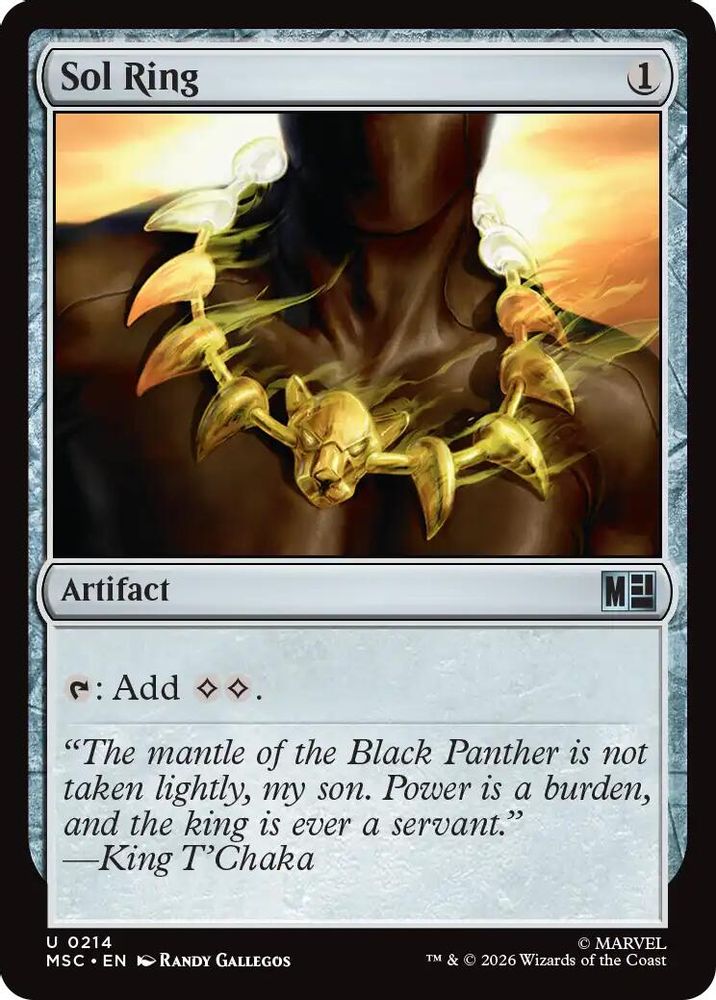 Sol Ring (0214) · 214 · Commander: Marvel Super Heroes · Surge Foil