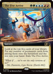The Five Arrive - Genesis Ultimatum (Extended Art) · 402 · Commander: Marvel Super Heroes · Non-foil