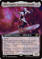 Silver Surfer, Galactus's Herald (Extended Art) · 293 · Commander: Marvel Super Heroes · Non-foil