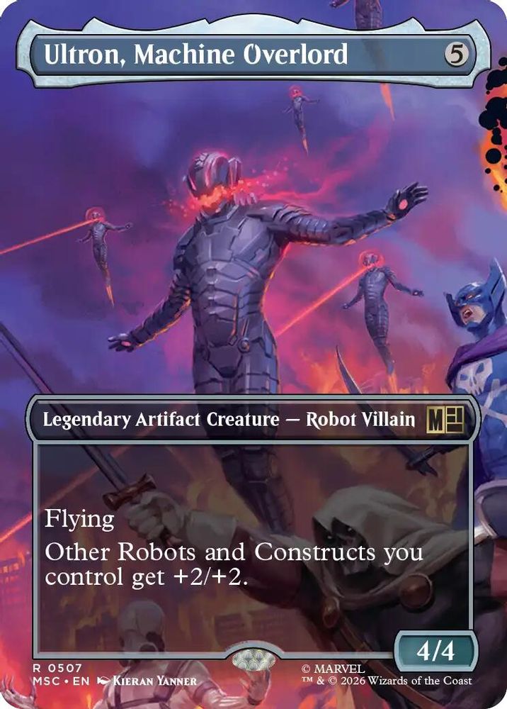 Ultron, Machine Overlord (Borderless) · 507 · Commander: Marvel Super Heroes · Non-foil