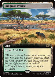 Sungrass Prairie (Extended Art) · 497 · Commander: Marvel Super Heroes · Non-foil