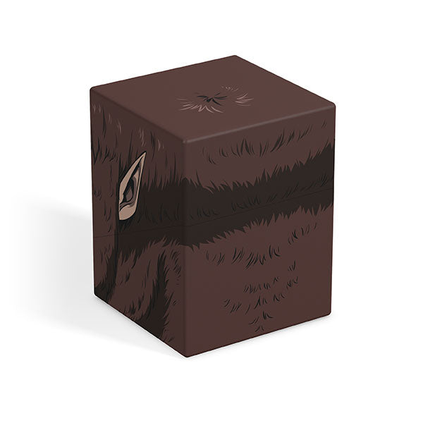 Squaroes 100+ Boulder: Attack on Titan - Beast Titan (PREORDER) - Dark brown rectangular block with fur texture and distinct pointed ear detail on one side.