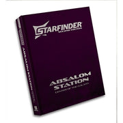 Starfinder 2E: Absalom Station - Center of the Galaxy, Special Edition (PREORDER) - Absalom Station - Center of the Galaxy" with silver embossed text on the cover and spine.