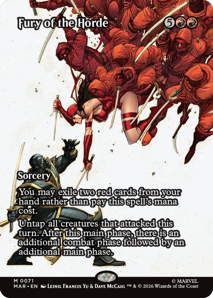 Fury of the Horde (Borderless) · 71 · MAR · Foil