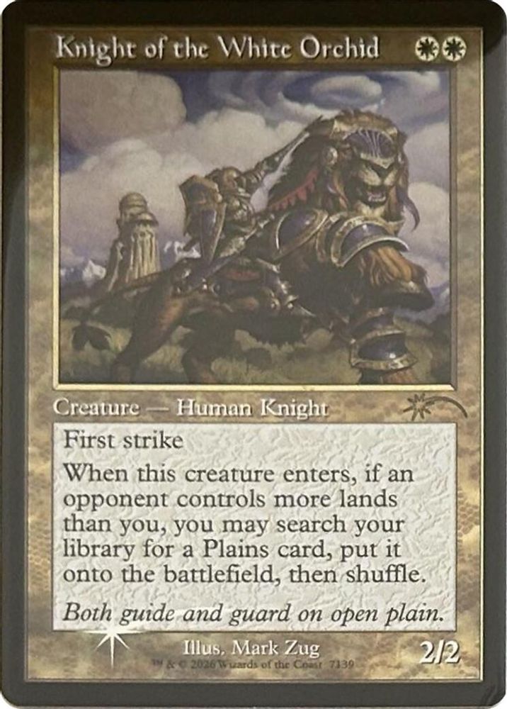 Knight of the White Orchid (Retro Frame) · 7139 · Secret Lair Drop Series · Foil