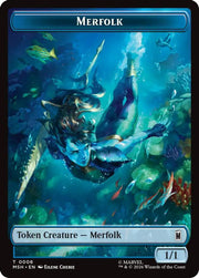 Merfolk // Doombot Double-Sided Token · 6 // 18 · Marvel Super Heroes · Foil