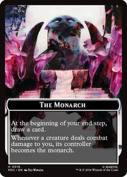 The Monarch (0016) // Vibranium (0031) Double-Sided Token · 16 // 31 · Commander: Marvel Super Heroes · Surge Foil