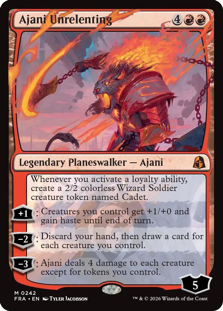 Ajani Unrelenting · 242 · Reality Fracture · Foil