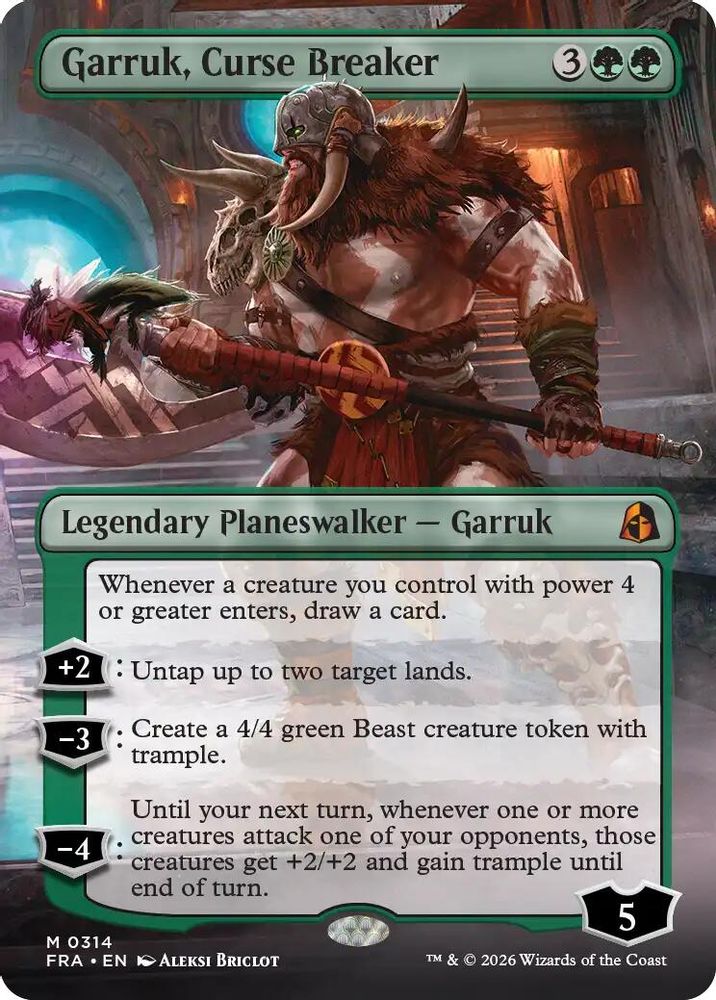 Garruk, Curse Breaker (Borderless) · 314 · Reality Fracture · Non-foil