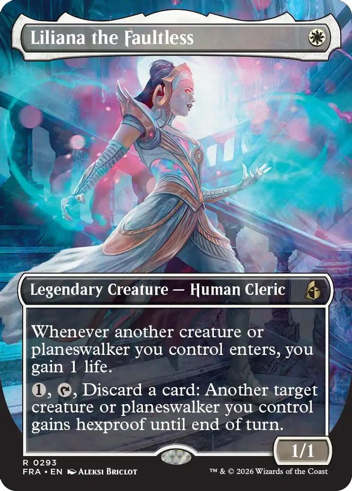 Liliana the Faultless (Borderless) · 293 · Reality Fracture · Non-foil