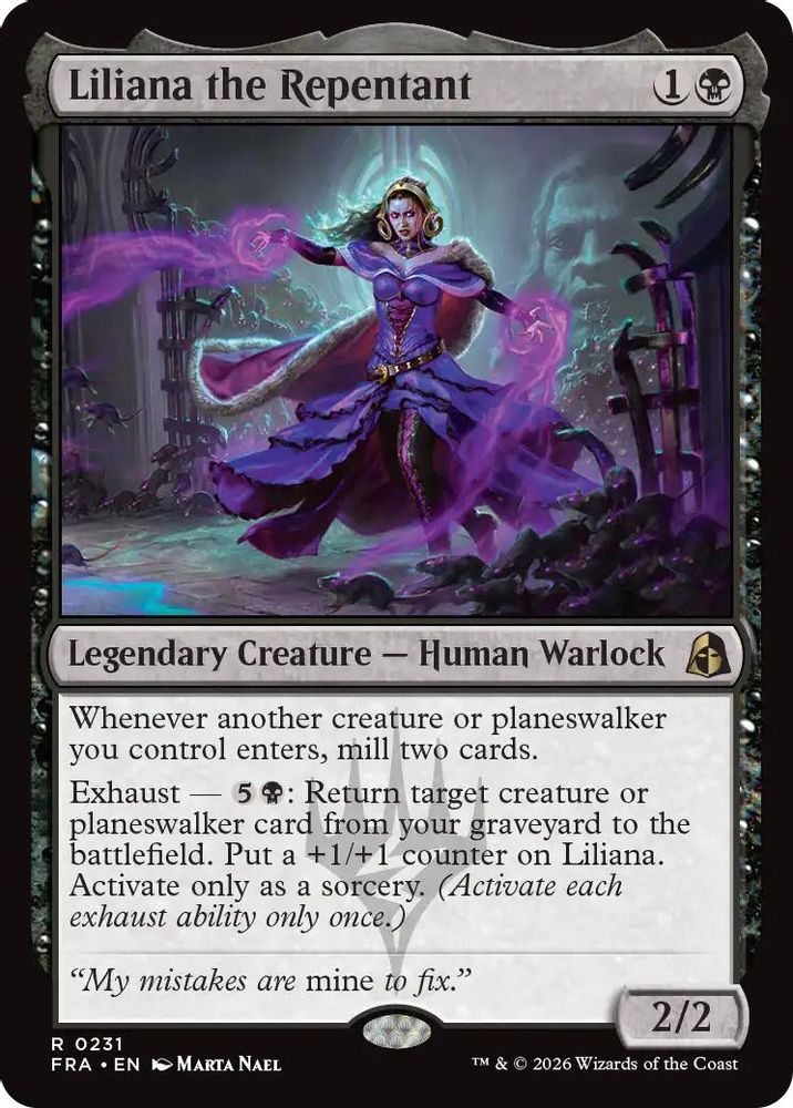 Liliana the Repentant · 231 · Reality Fracture · Foil