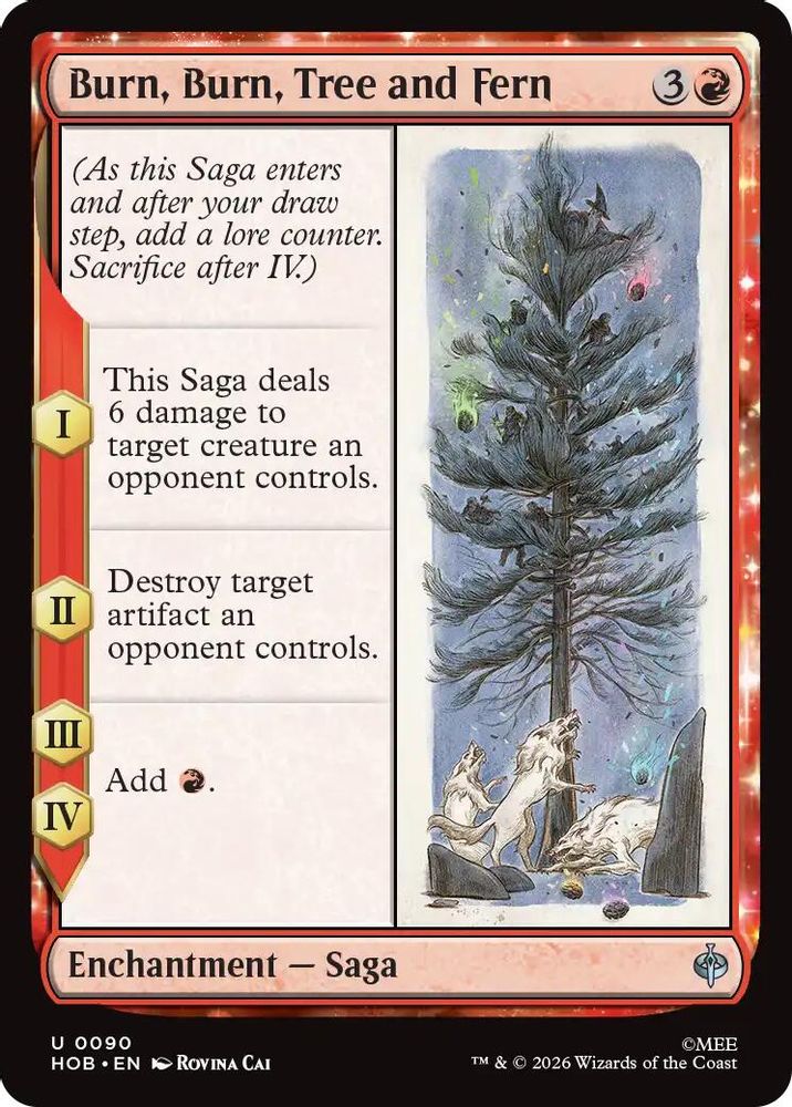 Burn, Burn, Tree and Fern · 90 · The Hobbit · Foil