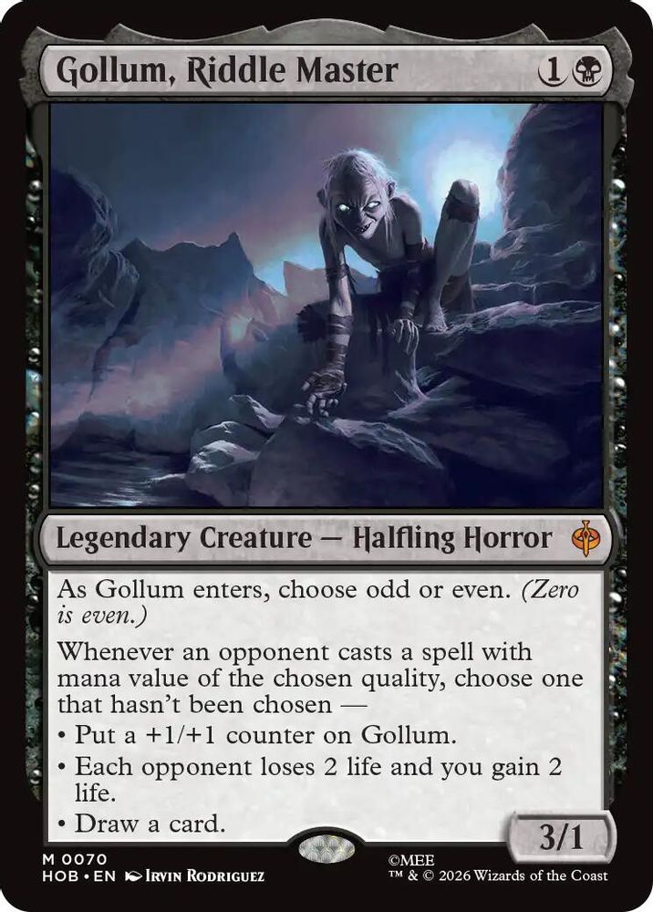 Gollum, Riddle Master · 70 · The Hobbit · Foil