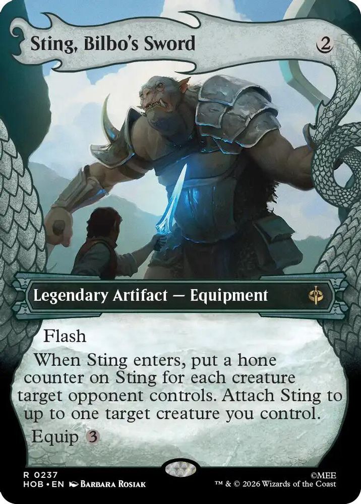 Sting, Bilbo's Sword (Showcase) · 237 · The Hobbit · Foil