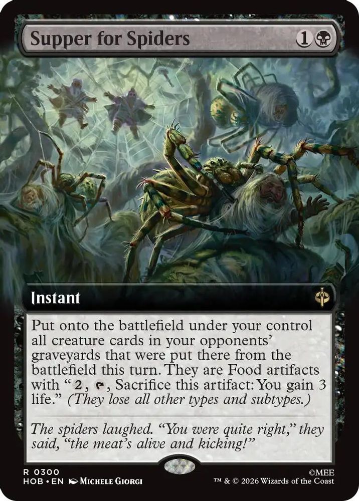 Supper for Spiders (Extended Art) · 300 · The Hobbit · Foil