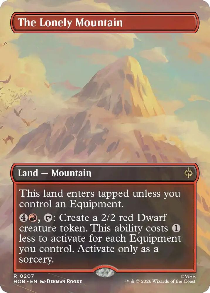 The Lonely Mountain (Borderless) (0207) · 207 · The Hobbit · Foil