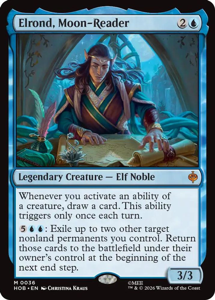 Elrond, Moon-Reader · 36 · The Hobbit · Non-foil