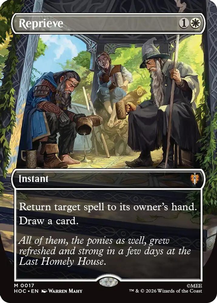 Reprieve (Borderless) · 17 · The Hobbit: Eternal-Legal · Non-foil