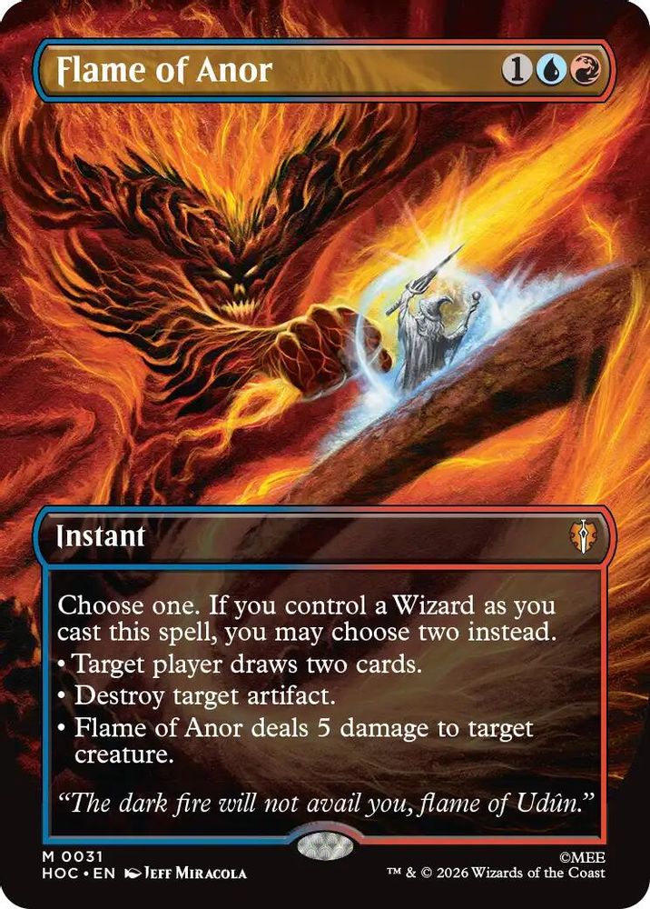 Flame of Anor (Borderless) · 31 · The Hobbit: Eternal-Legal · Non-foil