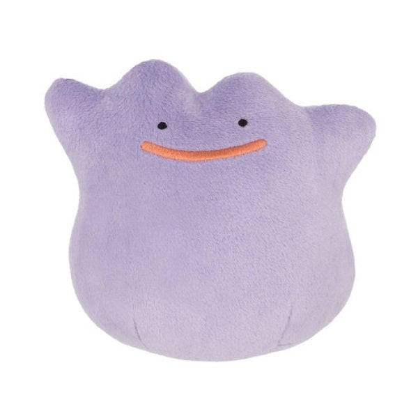 Pokémon All Star Collection - 5" Ditto Plush - Soft purple plush Ditto toy with simple black eyes and a curved pink smile, measuring 5 inches tall.