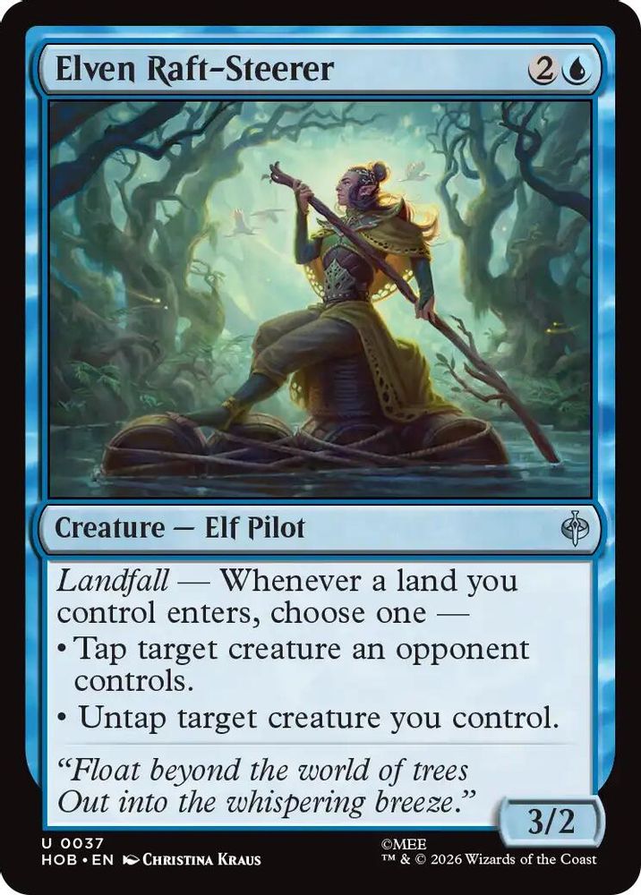 Elven Raft-Steerer · 37 · The Hobbit · Non-foil