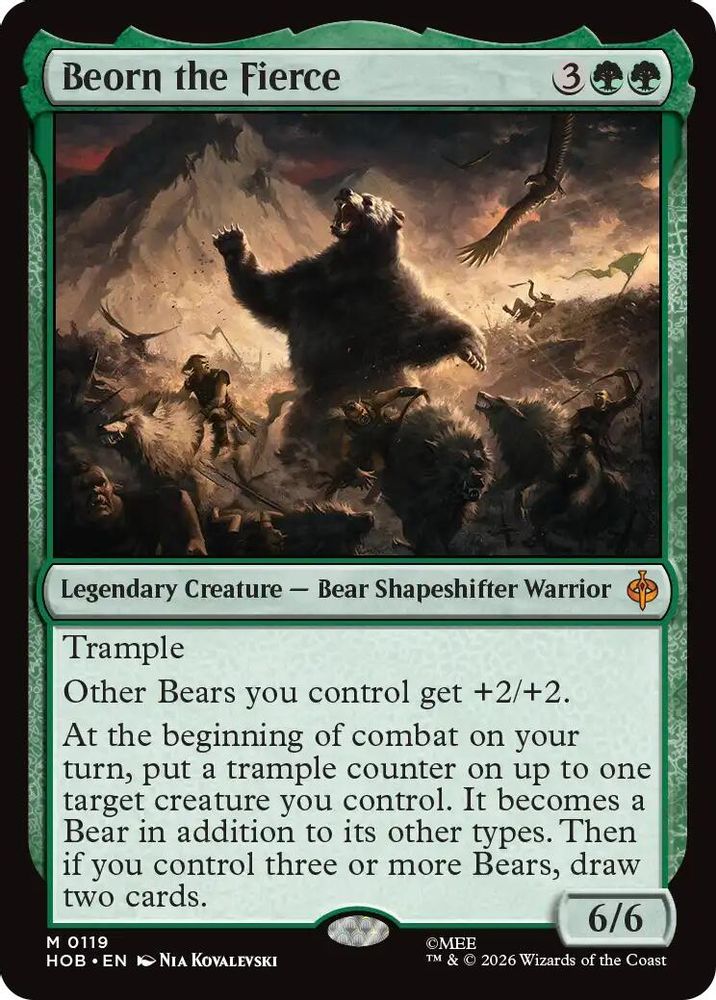 Beorn the Fierce · 119 · The Hobbit · Non-foil
