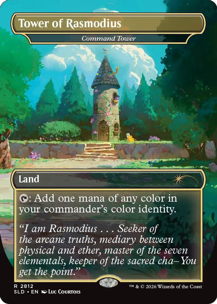 Tower of Rasmodius - Command Tower · 2812 · Secret Lair Drop Series · Foil