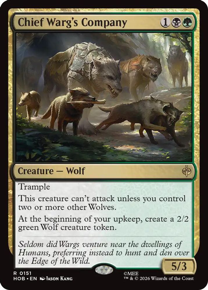 Chief Warg's Company · 151 · The Hobbit · Foil