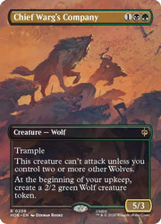 Chief Warg's Company (Borderless) · 208 · The Hobbit · Non-foil