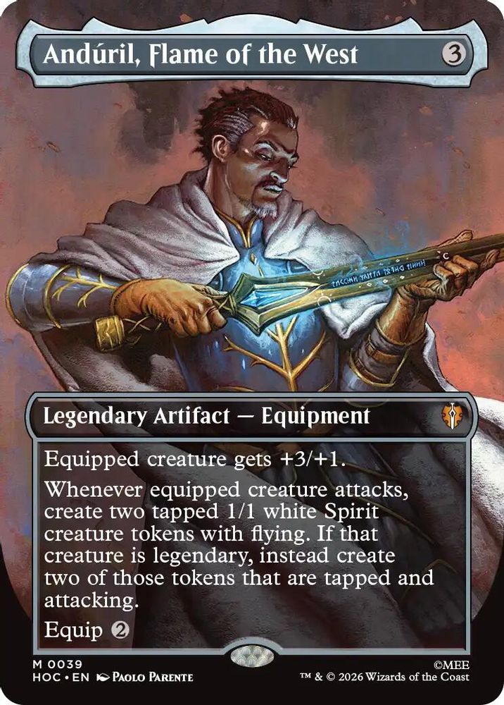 Anduril, Flame of the West (Borderless) · 39 · The Hobbit: Eternal-Legal · Non-foil