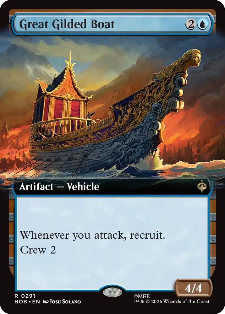 Great Gilded Boat (Extended Art) · 291 · The Hobbit · Foil