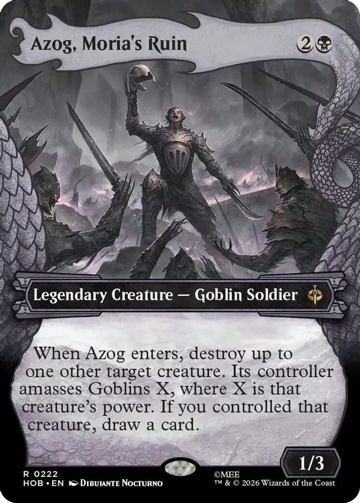 Azog, Moria's Ruin (Showcase) · 222 · The Hobbit · Foil